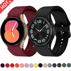 Correa de silicona para Samsung Galaxy watch 7, 6, 5, 4, 40mm, 44mm, 45mm, Pulsera Original con interfaz de arco para 6, 4 Classic, 47mm, 43mm, 46mm