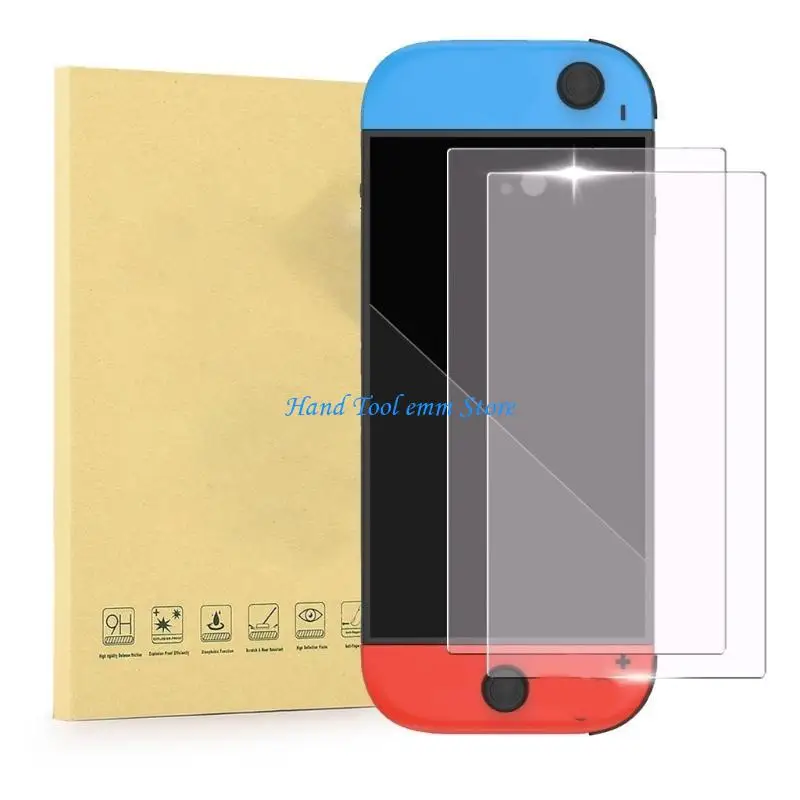 H37F Thin Tempered Glass Film for Switch2 Screen Protections AntiScratches Enhances Visual Claritys Fingerprints Resistance