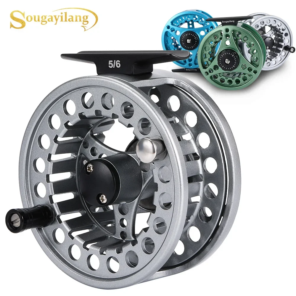 Kołowrotek wędkarski Sougayilang Fly Fishing Reel 5/6 7/8 High Die Casting Aluminum Alloy Spool Fly Fishing Reel Max Drag 11kg Fishing Tackle