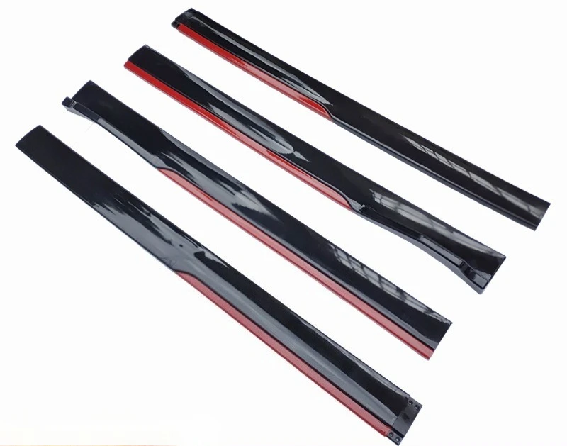 

Car modification universal side skirt trim two-stage blade side skirt body anti-collision side shovel body trim door edge strip