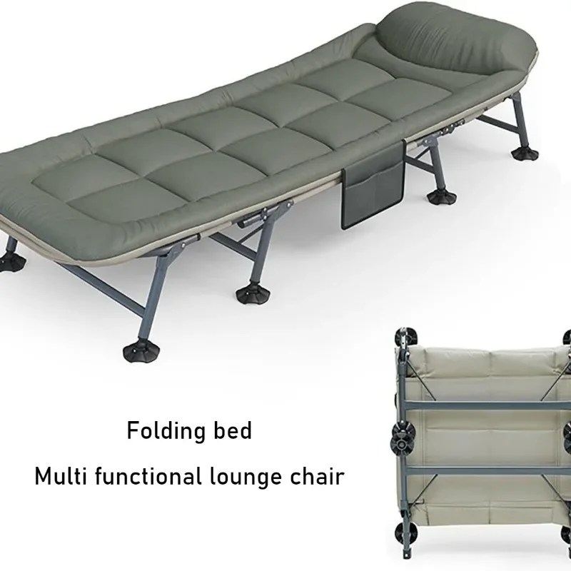 

Folding Bed Mattress Integrated Single Person Simple Portable Office Nap Camping Bed Multifunctional Lounge Chair