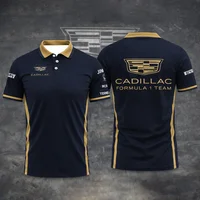Camiseta Polo del Equipo de Carreras Cadillac 2026, Elegante y Cómoda para el Verano, Perfecta para Fanáticos de las Carreras y Uso Diario