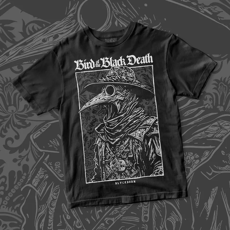 

Bird Of The Black Death cotton shirt