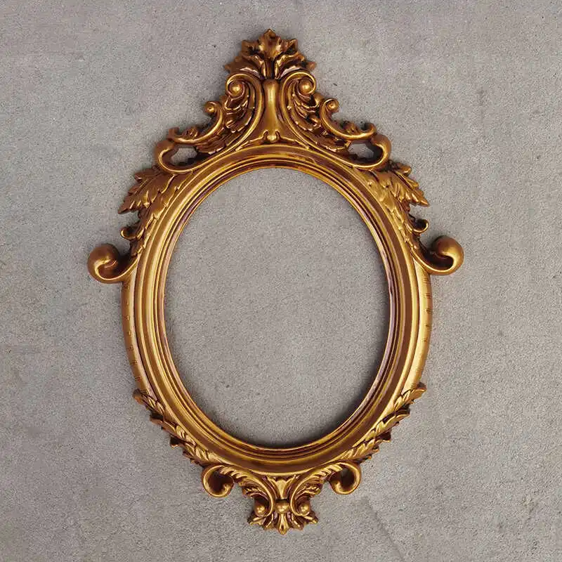 #%hEuropean wedding plastic frame Internet celebrities ins wedding scene layout prop frame Baroque retro background decoration