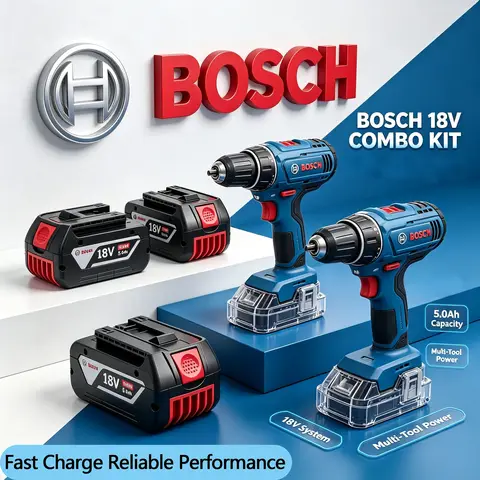 Original Bosch 18V 5Ah Professional Li-ion Battery, Fits BAT618G GSK18V GWS18V GBH18V Electric Drill/Saw 18V Power Tools,5000mAh