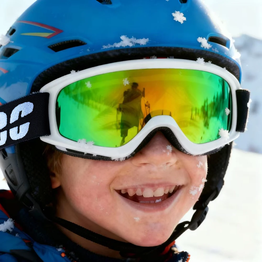 Children Anti-Fog Snowboard Goggles Snow Sports Goggles windproof sports ski HD glasses snow goggles Outdoor ski accessories bag