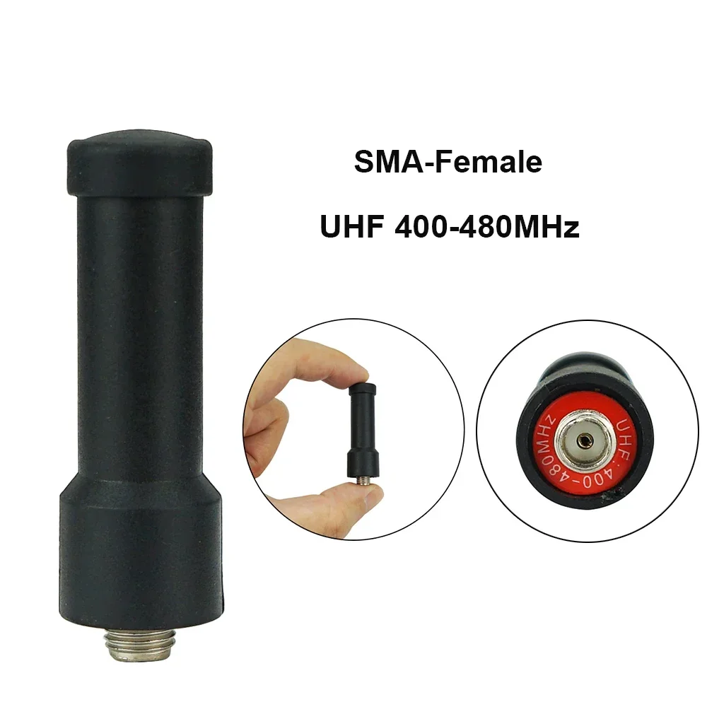 Mini antena universal macia uhf 400-480mhz sma-antena curta fêmea para baofeng walkie talkie uv5r bf 888s uv82 kenwood tk 360