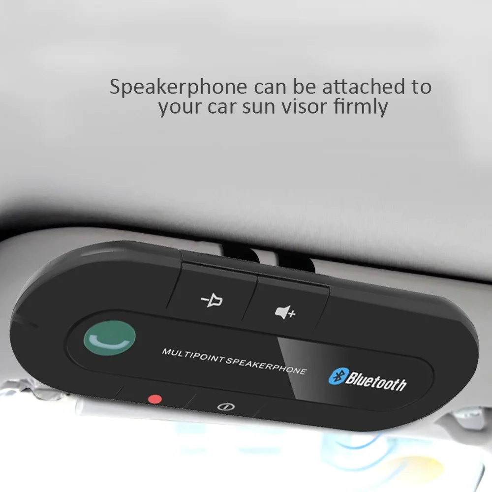 Car Sun Visor Speaker Bluetooth Car Kit Handsfree Call Wireless Speakerphone For Phone Auto Bluetooth Audio Receiver Accessories