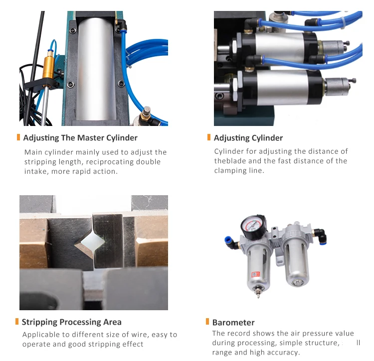 EW-315 High Precision Pneumatic Wire Stripping Machine Suitable For Stripping Multi-core Cables