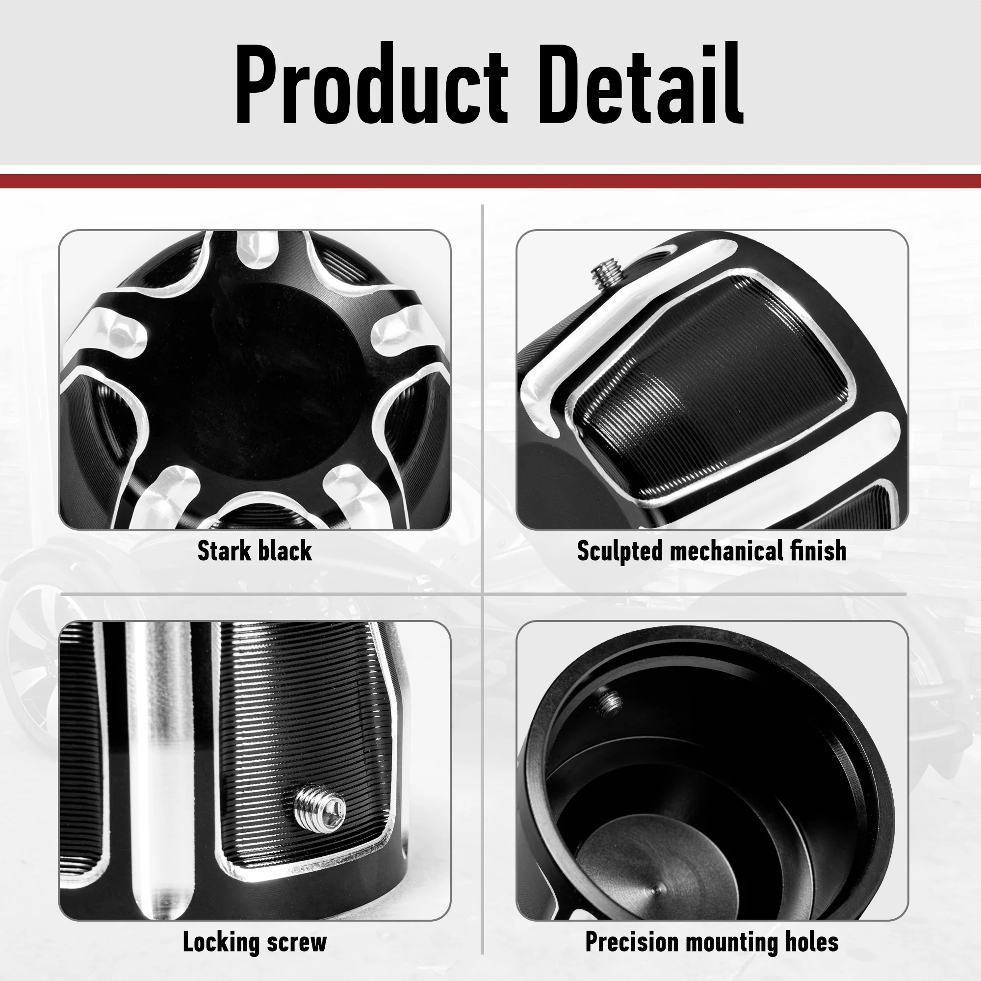 Motorcycle Axle Blocks Nuts Aluminum Axle Caps New Design Rear and Front Axle Nut Cover Cap for Spyder RT/F3  2018-2025 GS/RS - view 3