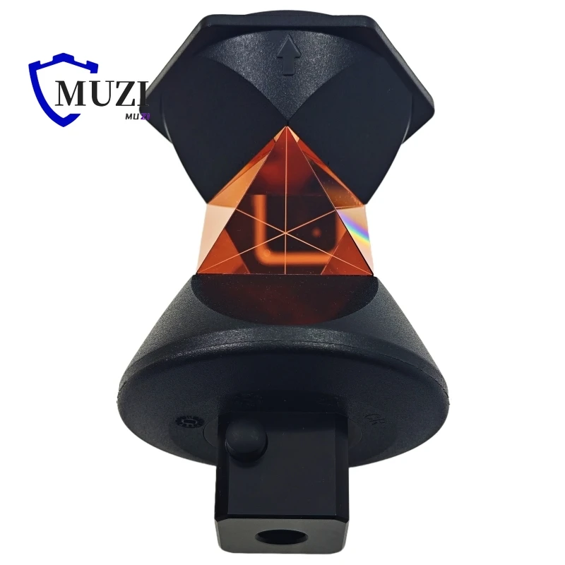 GRZ4 360 Degree Reflective Optical Surveying Prism Reflector for Leica ATR Robotic Total Station (GRZ4 with 5/8 Thread Adapter)
