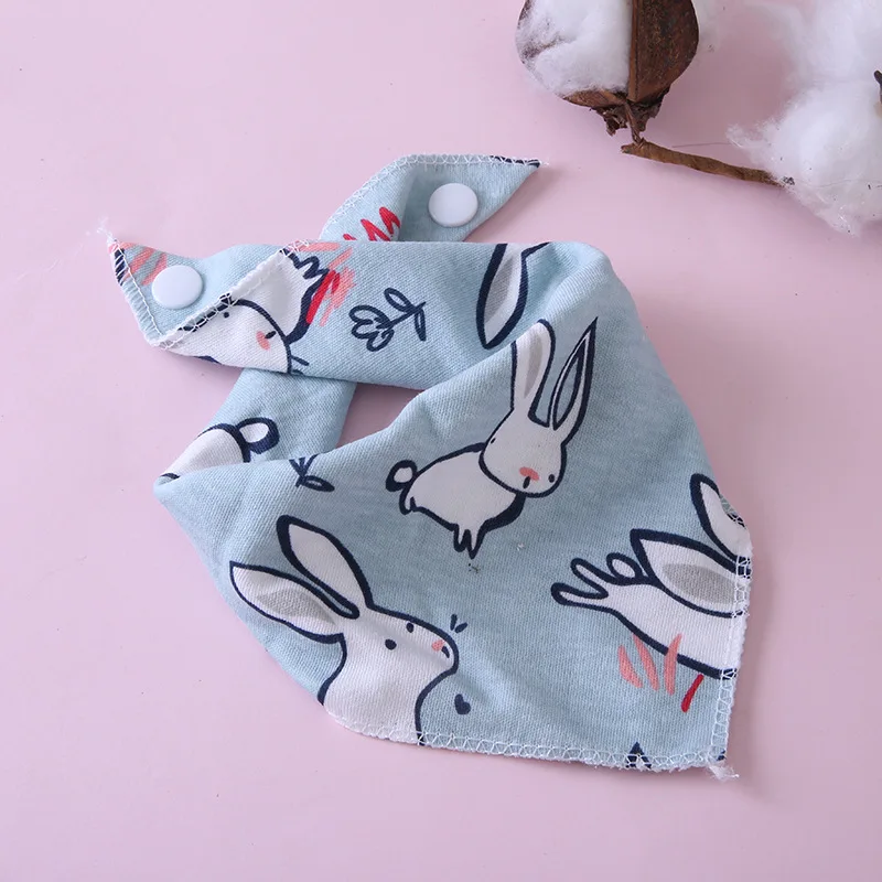 Baby Saliva Towel Combed Cotton Baby Double Triangle Scarf Newborn Bib Boy Girl Spring Summer Scarf