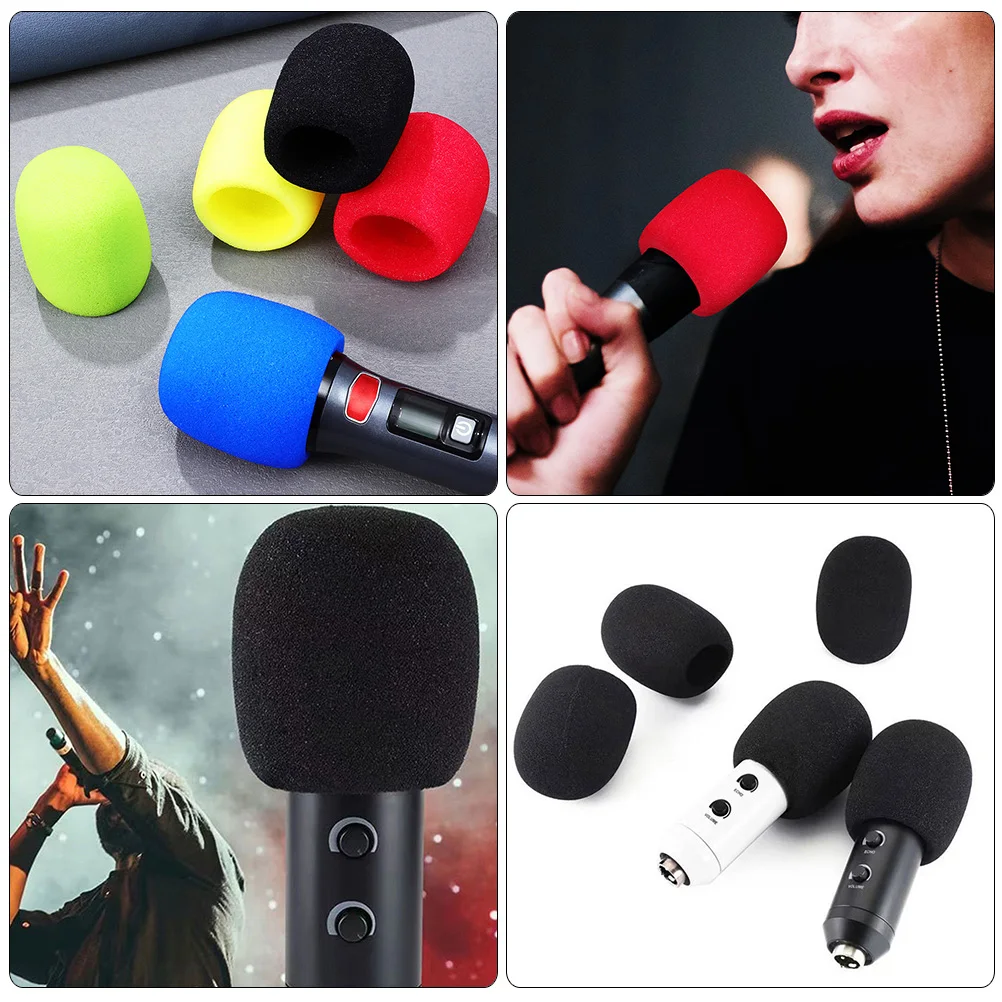 

12Pcs Microphone Sponge Covers Windshield Universal Mic Covers Thickened Washable for Interviews Conference Party Microphone