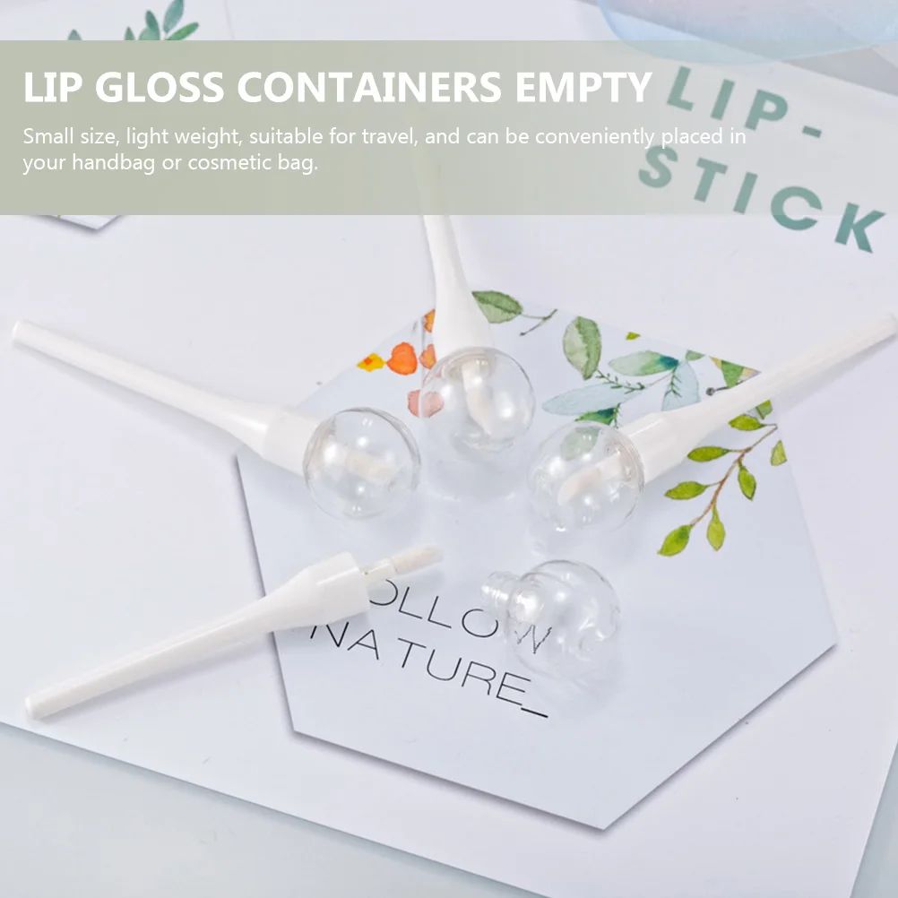 25 tubi per lucidalabbra lecca-lecca, tubi vuoti per balsamo per labbra, kit contenitore in plastica, rossetto fai da te, per realizzare ABS con pennello da viaggio per ragazze