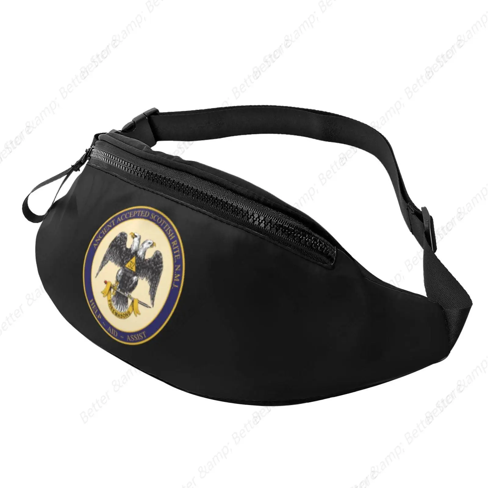 Ancient Accepted Scottish Rite Masonic Men'S And Women'S Fanny Packs, Teen Fashion Fanny Packs For Travel, Running Hiking