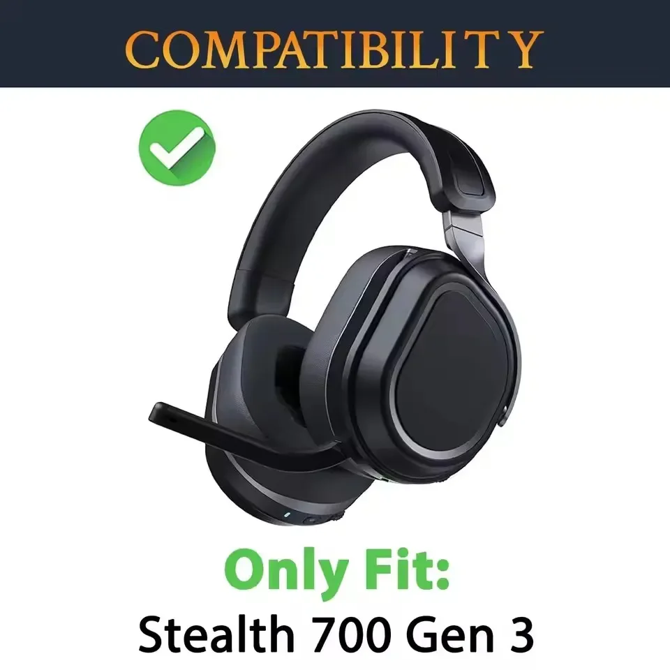 Sport Cooling-Gel Replacement Ear Pads for Turtle Beach Stealth 700 Gen 3 (700 Gen3) Headphones Ear Cushions, Headset