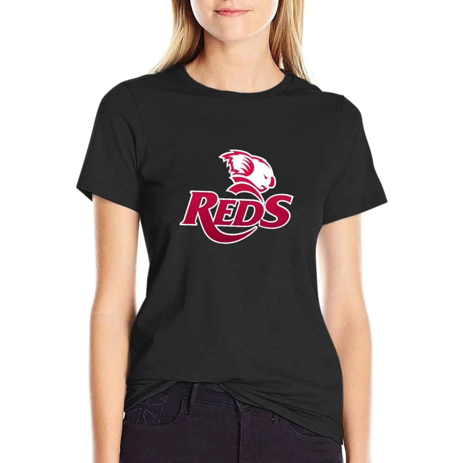 

QLD Reds Rugby T-Shirt aesthetic clothes plain blanks summer clothes Woman clothes