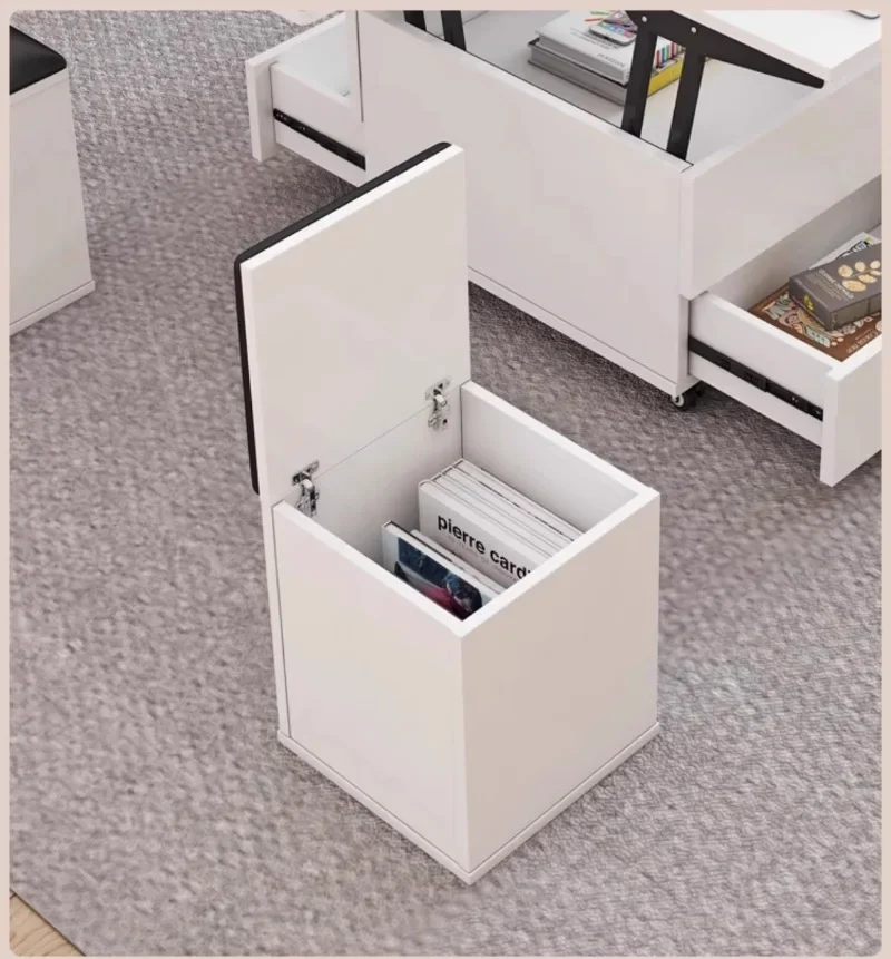 

Многофункциональный складной журнальный столик с подъемником для обеденного стола, деревянный стол Mesas