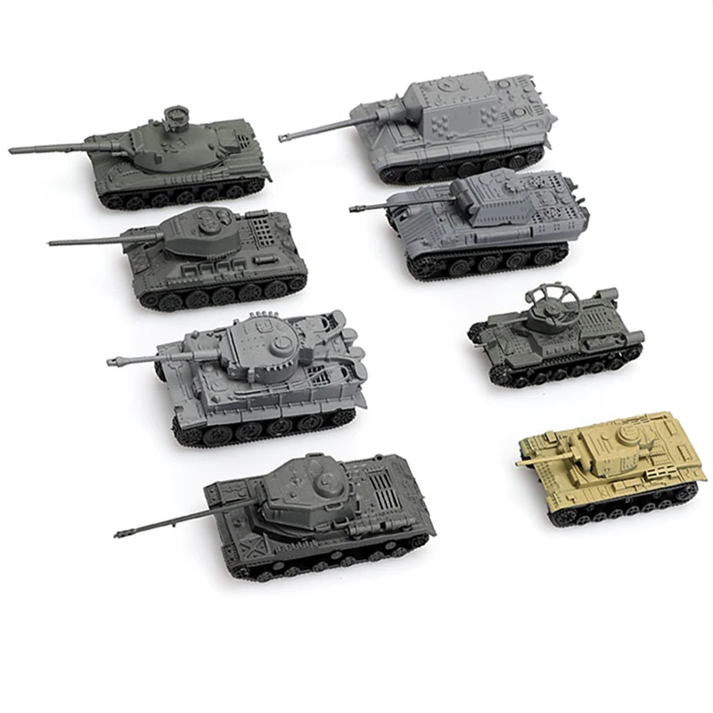 ミニチュアタンクタイガーモデルTiger t34,144,組み立てられたタンク