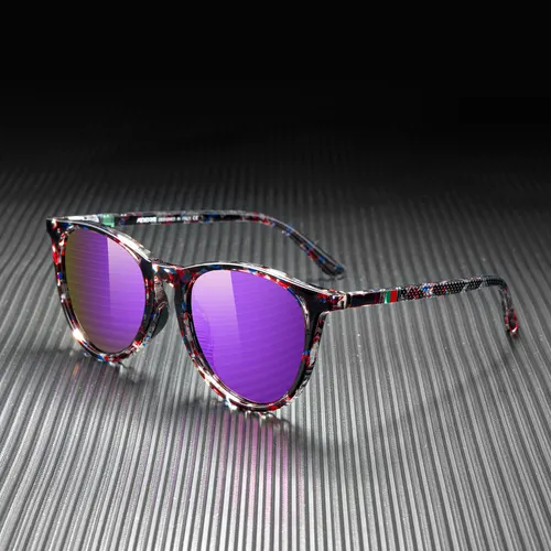 Imagen 2 del producto KDEAM nuevas gafas de sol polarizadas redondas para deportes al aire libre, gafas de pesca para hombres y mujeres, gafas de conducción graduales resistentes a los rayos UV a la moda KD336