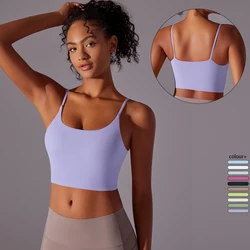 Yoga Bra Women Breathable Sports Bra Sexy Breathable Quick Drying Sport Brassiere Women Sexy Yoga Vest Solid Color Nylon Yoga