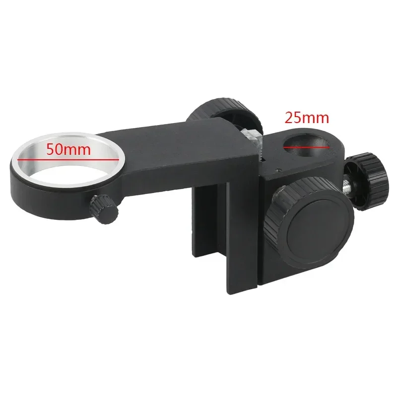 50mm Focus Adjustable Arm Holder Microscope Zoom Lens Gear Accessories For Diameter 25mm/32mm Column Micorscopio Bracket