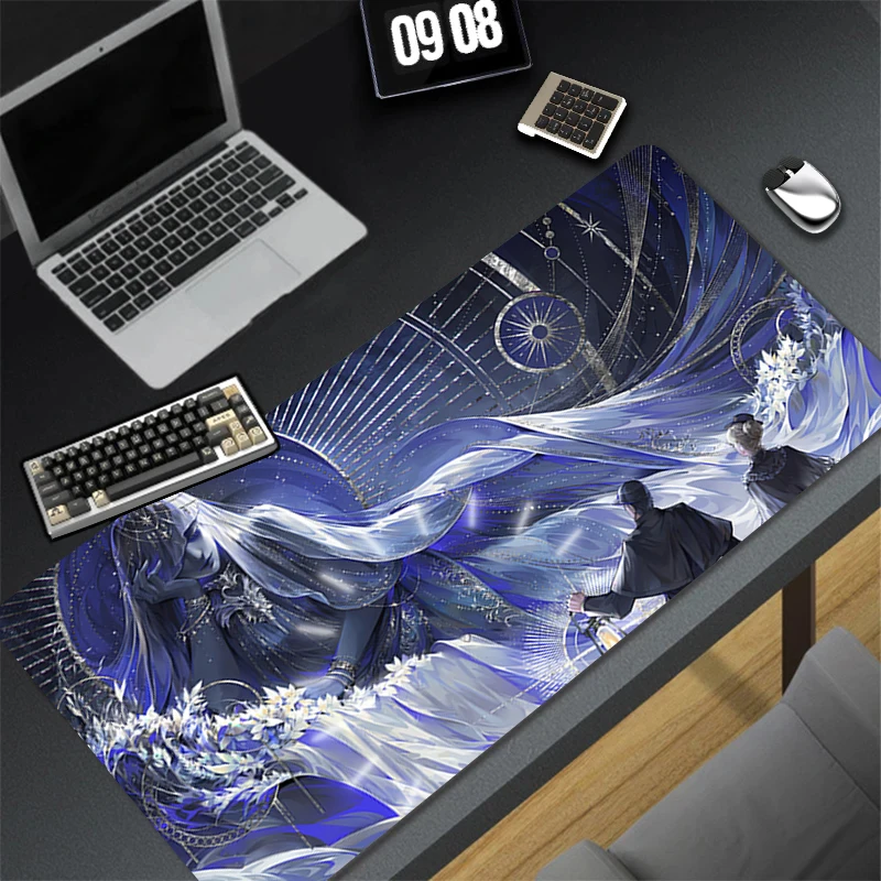 تصميم لوحة ماوس الألعاب المطاطية المضادة للانزلاق قاعدة Lord of the Mysteries حصيرة مكتبية ممتدة لألعاب ملحقات الكمبيوتر لوحة الماوس