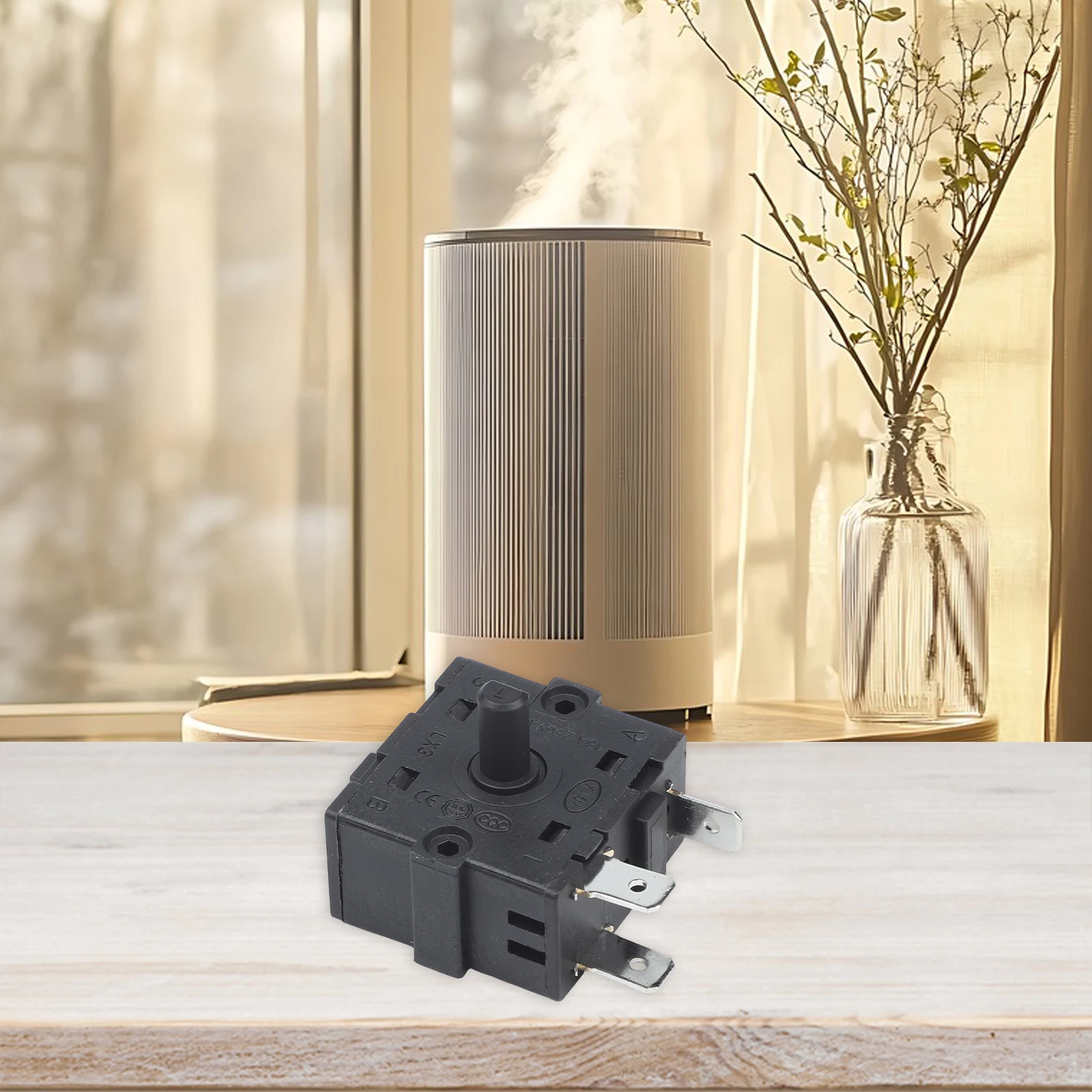 3-pin Switch Gear Adjustment Switch Fan Heater Compatible Metal Material Timer Switch For Electric Stoves For Electric Heaters