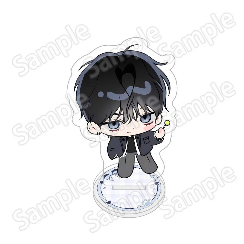 Eighteen's Bed Manhwa Jun Kang Go Yohan Q Version 10cm Acrylic Stand Keychain Desktop Ornament Collectible BL Manhwa Fan Gift