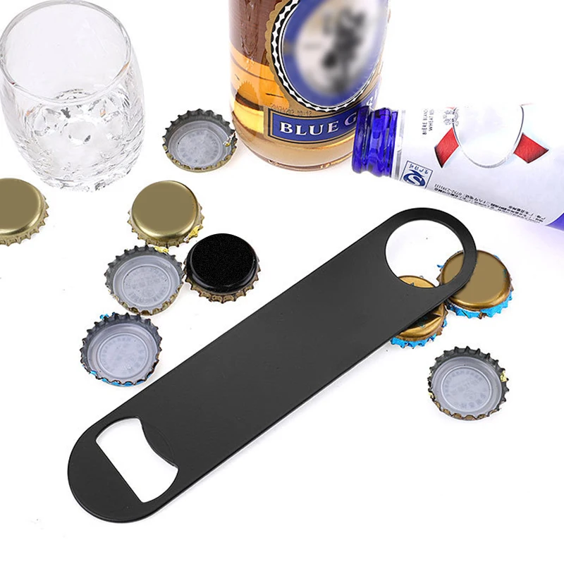 Mini Durable Remover Bar Blade Kitchen Tool Beer Bottle Opener Stainless Steel Flat Speed Bottle Cap Opener Cocina Home