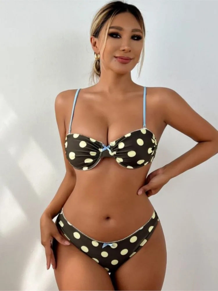 

Push Up Bikinis New Two Piece Suit 2026 Bathsuit Sexy Bikini Sets Hollow Out Swimsuit String Bathwear Low Waist Swimwear