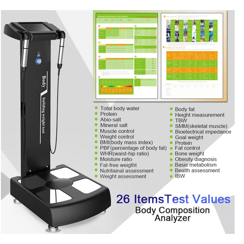 Upgrade Model Precise & Fast Body Composition Analysis Health Detection Nutrition Assessment MFBIA Fat Testing GS6.5C+ Device