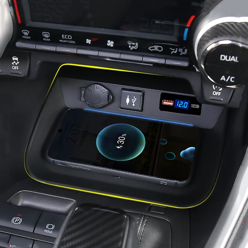 

Автомобильное беспроводное зарядное устройство 15 Вт для Toyota RAV4 RAV 4 2019 2020 2021 2022, быстрое зарядное устройство для телефона, держатель для зарядки, аксессуары