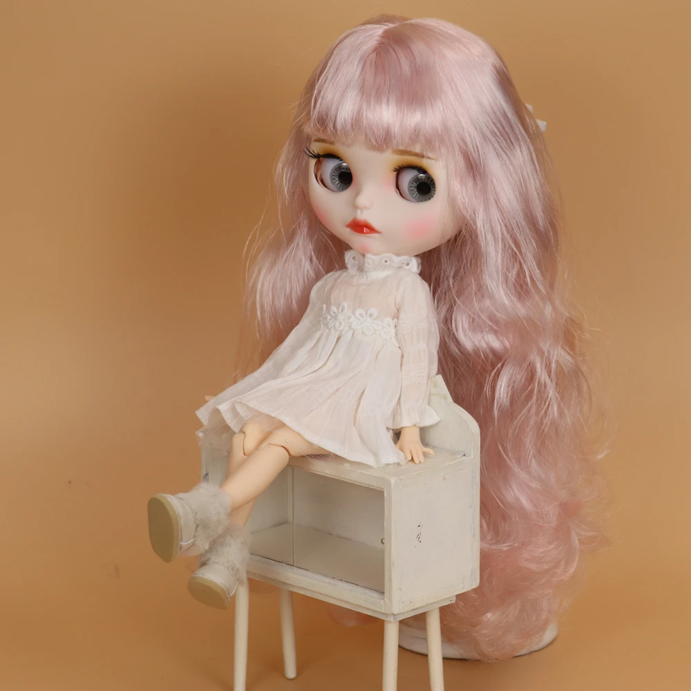 ICY DBS Blyth doll toys shoes with fur winter boots snow shoes about 3.5cm