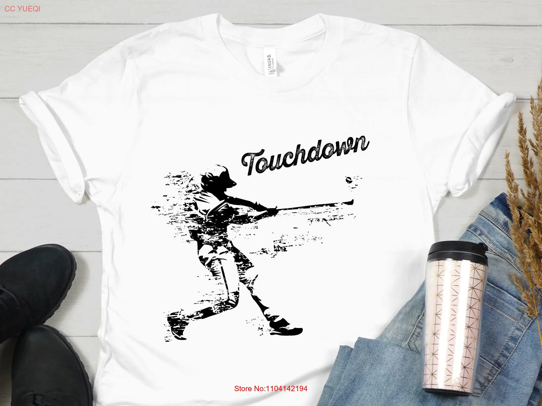 Baseball game T Shirt gamer tees bat batter hitter catcher fly ball touchdown gift funny long or short sleeves