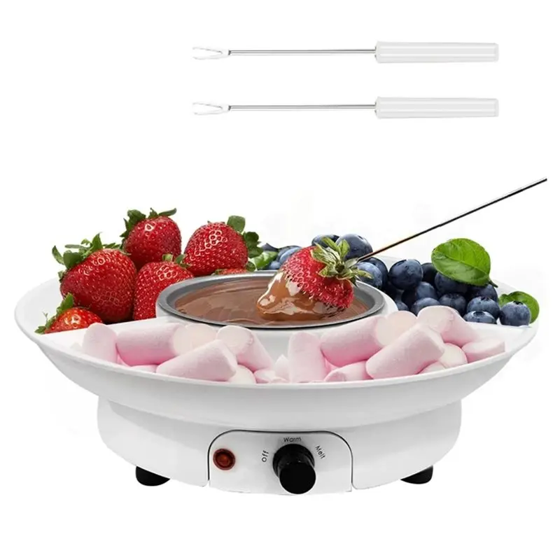 [B25B!】 MINI Electric Chocolate Melting Pot Set Warmer Machine For Milk Chocolate, Cheese Butter, Candy(Coffee) EU Plug
