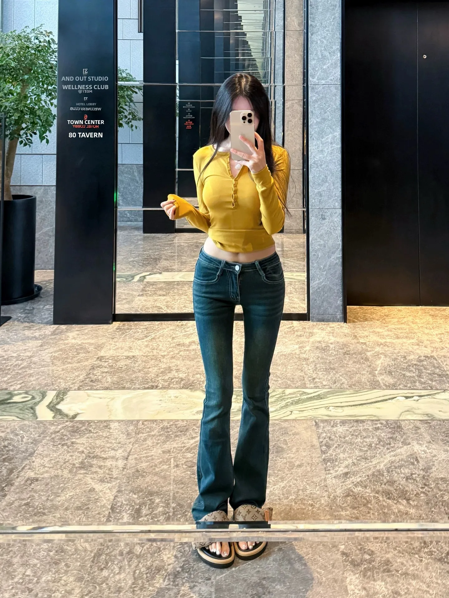 

Женские джинсы с низкой посадкой в стиле ретро, облегающие, эластичные, с эффектом подтяжки ягодиц, расклешенные брюки, осенняя мода, премиум качество