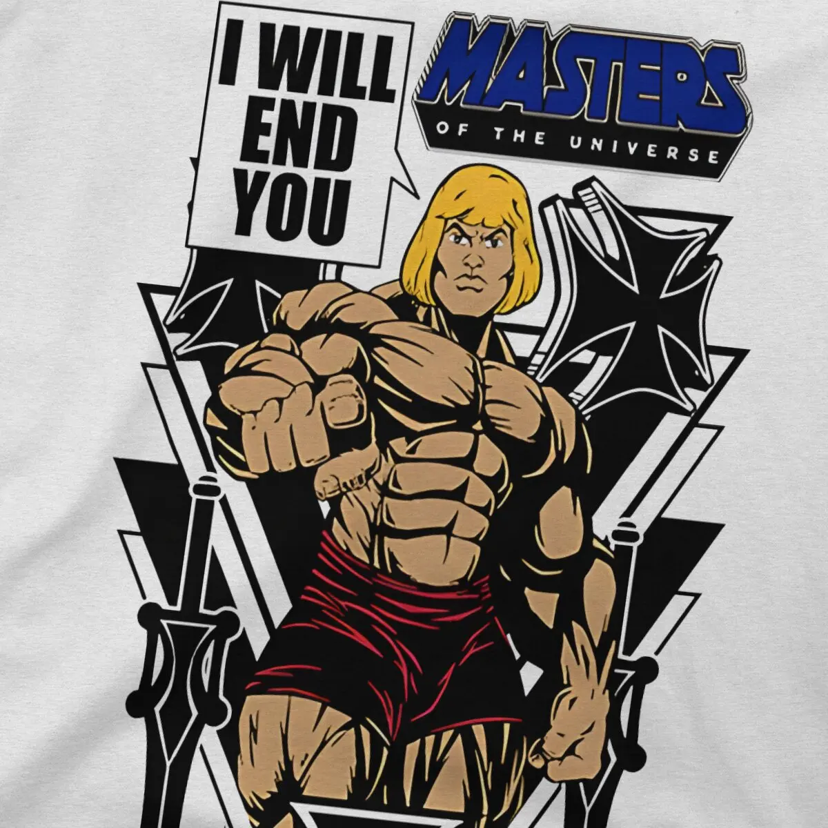 Casual The End T-Shirts Men 100% Cotton T Shirts He-Man And The Masters Of The Universe Short Sleeve Tees Unique Clothing