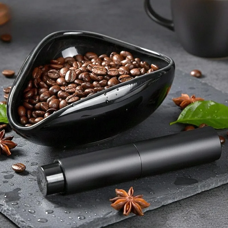 Coffee Bean Dosing Cup & Spray Bottle Kit for Bar, Barista Accessories Set Static Reduction Ceramic Single Dose Tray