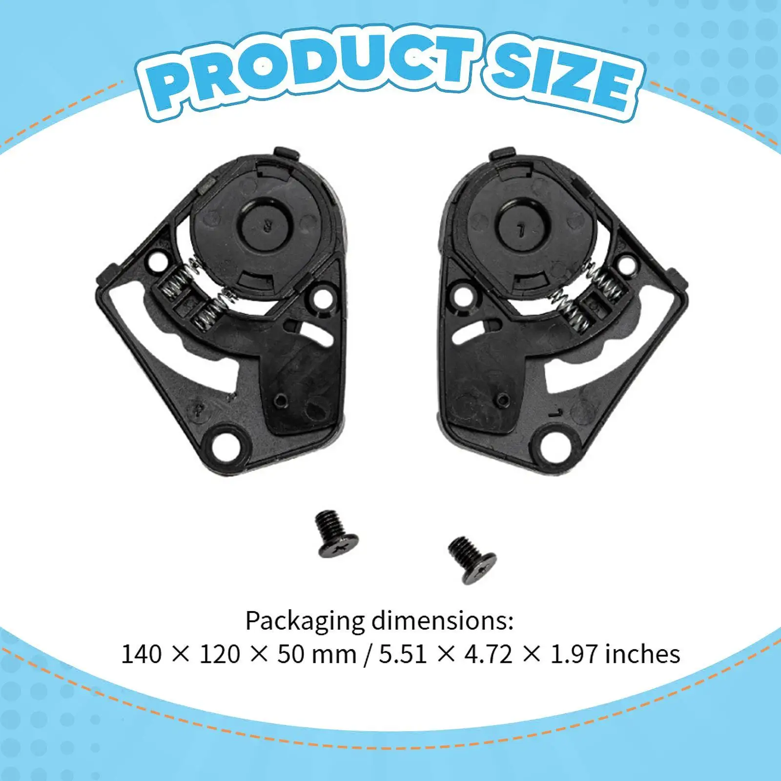 2Pcs Helmet Visor Base Maintenance Directly Replace for Gsb RC3 360D 3