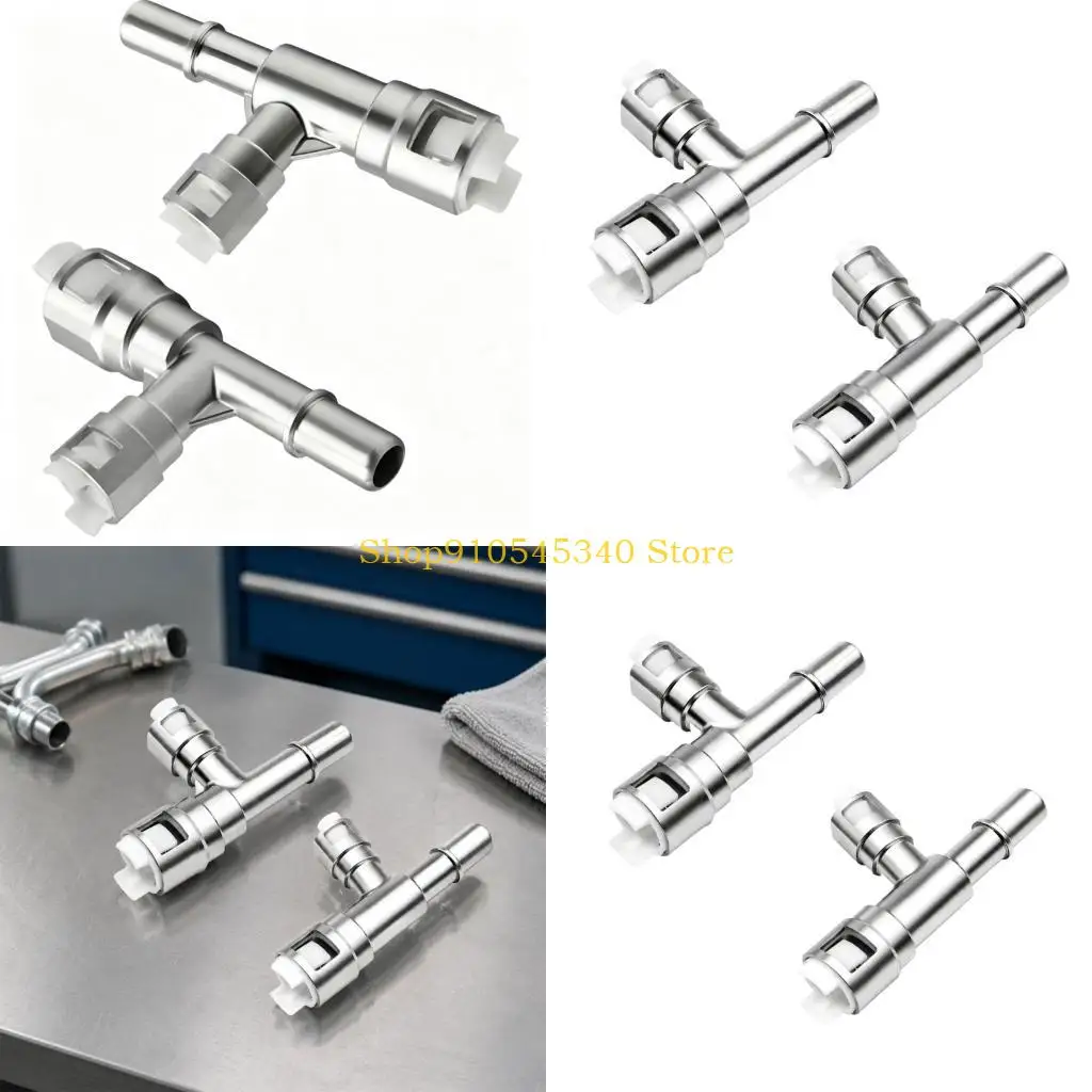 U2JA Heater Hose Replacement Part Set, Aluminum Coolant Hose Fitting 2 Pack for HVAC Line Repair, Cooling System Service, and