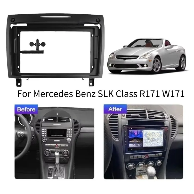 Ramka radia samochodowego z Androidem do Mercedes Benz SLK Class R171 W171 2004-2011 Panel