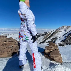 2024 nuove suite da sci giacca da Snowboard pantaloni da sci invernali donna calda tuta impermeabile orlo staccabile uomo abbigliamento sportivo alpino