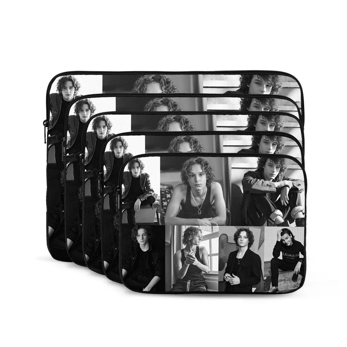 

Черно-белая сумка для ноутбука Mason Thames с коллажем, сумка для ноутбука, чехол для ноутбука, противоударный чехол для планшета, сумка