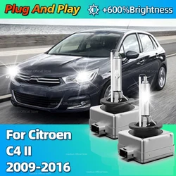 10000LM Bright Headlight Xenon HID Car Bulbs 35W Headlamp 6000K For Citroen C4 II 2009 2010 2011 2012 2013 2014 2015 2016