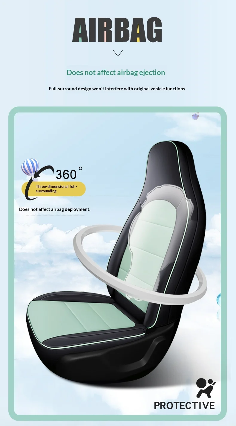 Leapmotor T03 Fünfsitzer-Autositzbezüge, Vollständige Abdeckung, Maßgeschneidert für Originalfahrzeug – Detail 6
