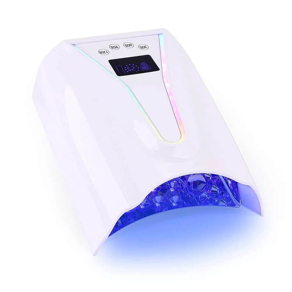 2026 New Product High Power 128W Cordless Pro Cure UV LED Nail Lamp Professional Rechargeable Gel Nail Dryer Wholesale Supplier