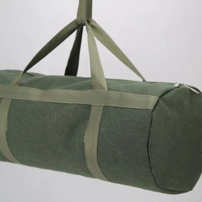 Large Size Tool Bags Storage Organizer Large Capacity Canvas Pouch Round Design Green Zipper Bags The length is 100mm/120mm