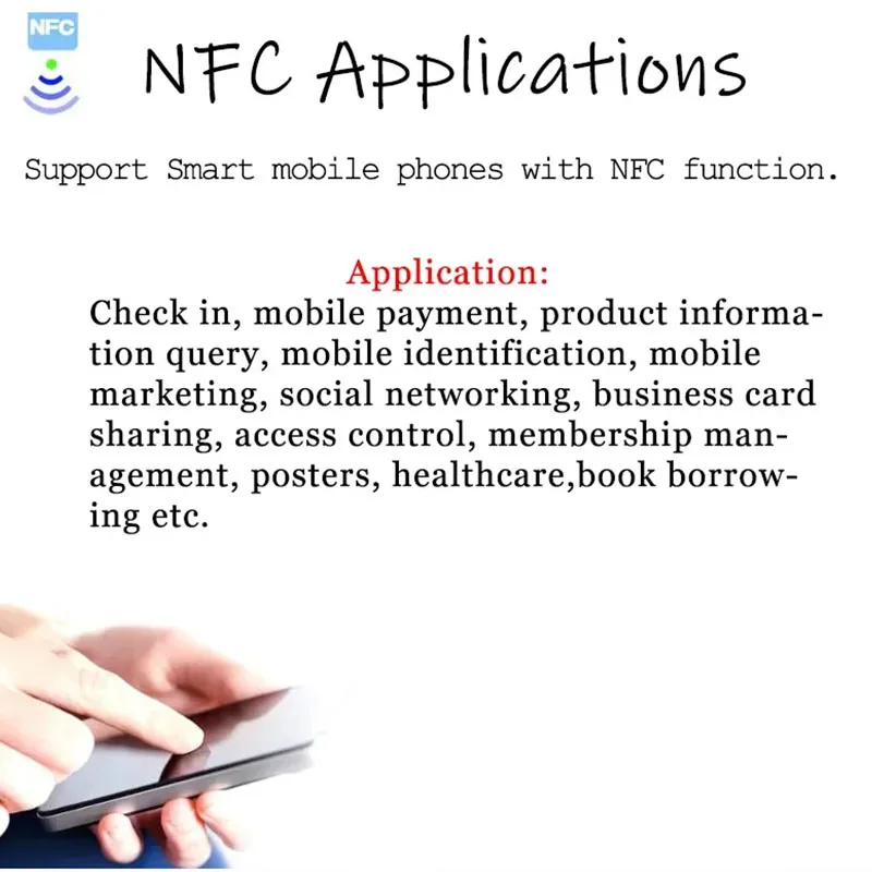 Ntag216 Self-adhesive NFC Lable Tag Sticker 13.56MHz ISO14443A electronic tag Universal 216 RFID Phone Available Adhesive Label