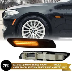 Dynamiczne migające lampka kierunkowskazu samochodowe boczne światła obrysowe LED BMW F10 2011-13 dla BMW F10 5-Series F11 528i 528iX 535i 535iX 550i